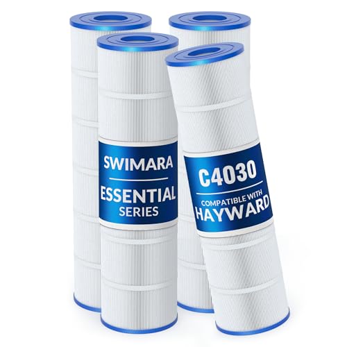 Swimara Pool Filter Cartridge for Hayward Systems Essential Series Replacement for CX880XRE PA106 Compatible with SwimClear C4030 C4025 Cylindrical Fabric 424 Sq. Ft. 4-Pack