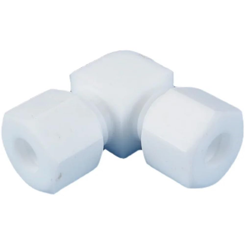Tube Connector 90 Degree Elbow Splitter Quick Connect Fitting, Compact Design PTFE Compression Union Connector 1pc(19.05mm)