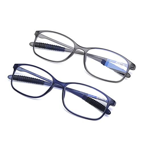 DOOViC 2 Pack Blue Light Blocking Reading Glasses 1.5 for Men/Women TR90 Flexible Frame Lightweight Computer Readers Glasses - Image 2