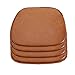 EGGREE Ensemble de 4 Coussins Chaise pour Jardin/Extérieur/Intérieur, Coussin Siège en Faux Cuir, 40x40 CM, Marron, Anti-dérapant Impermeable