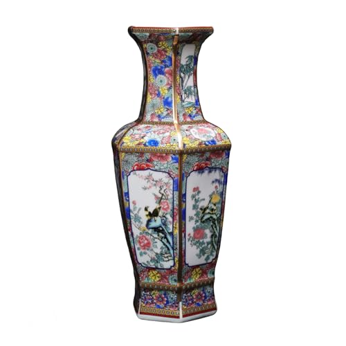 Kaolirra Antique Ceramic Vase - 11.8" Porcelain Vase with Flower