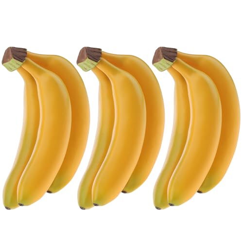 Gresorth 9pcs Artificial Banana Bunch Fake Fruit Home Party Table Decoration Lifelike Fruits Model Photography Props