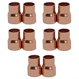10 Stück Kupfer-Reduzierstück 22x16 mm, Innen-Durchmesser Adapter für Klimaanlage & Kälteanlagen, M/L/K-Typ Rohrverbindungen