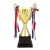 NUOBESTY - Trofeo de Oro para torneos Deportivos, competiciones, 24,5 cm