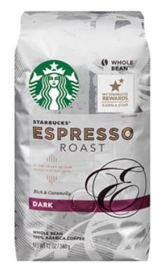 (Pack of 3)-Starbucks Dark Espresso Roast Whole Bean Coffee, 12 oz each - Main Image