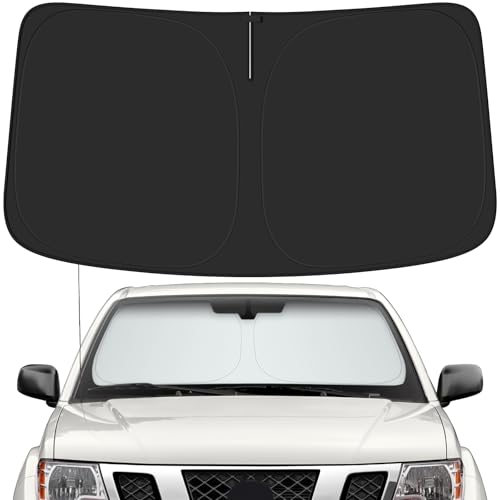 PeakPurit Car Windshield Sun Shade for Nissan 2005-2021 Frontier Accessories (OEM Design) Reflective...