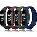 Funeng 4-Stück Kompatibel für Xiaomi Mi Band 4 Armband/Mi Band 3 Armband, Weiches Silikon Ersatzarmband Kompatibel mit Xiaomi Mi Band 3/4 (4 Stück-A)