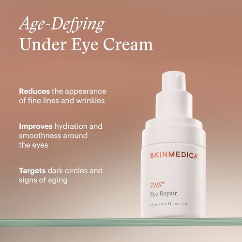 Alt Text for image 3: Application of SkinMedica TNS Eye Repair Cream around the eyes