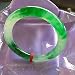 Natural Burmese Floating Flower Round Jade Bracelet