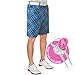 Produktbild ROYAL & AWESOME HERREN-GOLFSHORTS - Mehrfarbig (Blue Plaid Trews)-32" Waist