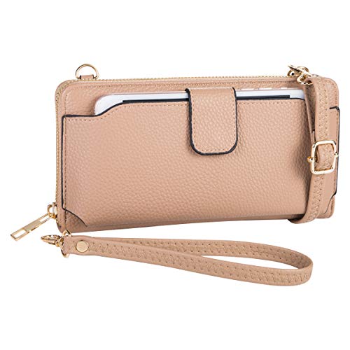 Image of K . A Womens Wristlet Wallet Crossbody Bag Cellphone Purse Handbag RFID Card Slots 2 Strap Wrist