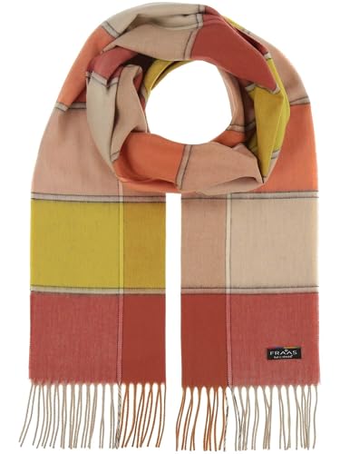 FRAAS Cashmink Schal 35 x 200 cm - Weicher als Kaschmir - Made in Germany - Block-Karo Schal für Damen - Perfekt für Herbst und Winter Spice Route