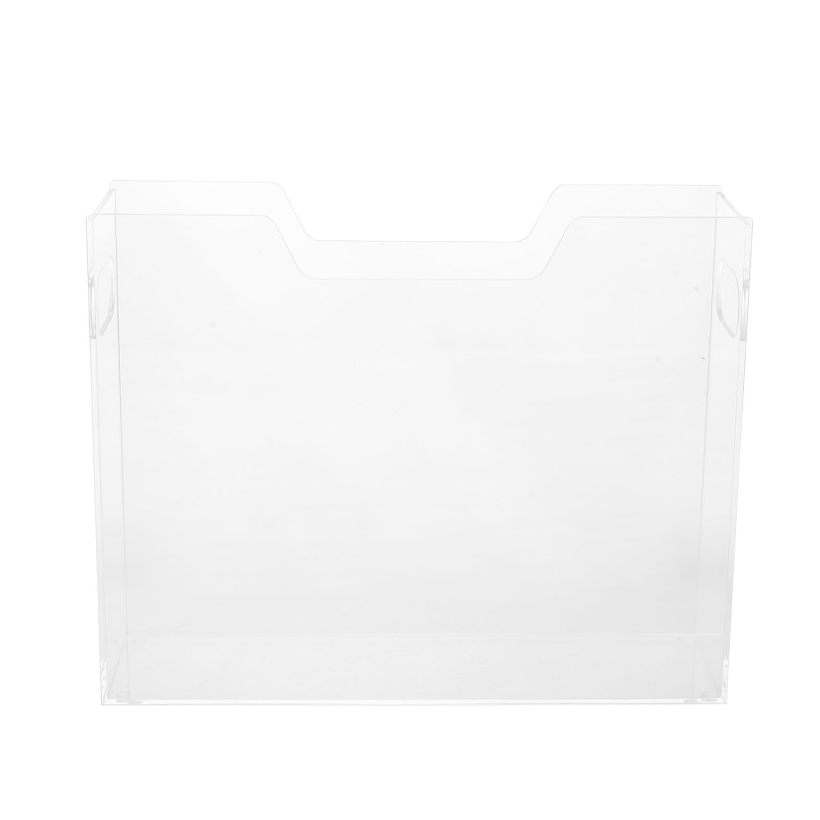 Archivador de Escritorio de Acrílico Transparente con Asas, 30x25 CM