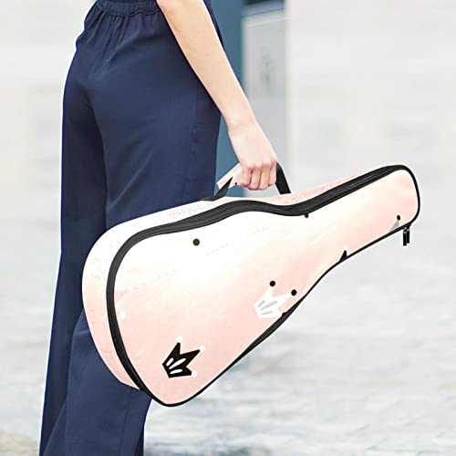 Sac pour ukulélé concert soprano ténor robuste finitions soignées rose