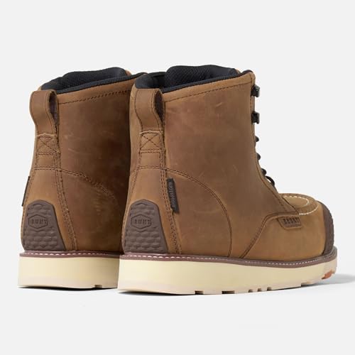 Brunt 112-22031-10 Marin Toe (Comp Toe) - Men’S Size 10, Brown - 6 Inch Waterproof Reinforced Wedge Work Boot - Eh Rated - Slip + Oil Resistant - Adjustable Width System thumb #6
