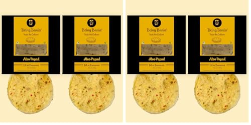 Image of Being Bania Aloo Papad,100% Natural And Handmade|Banarasi Aloo Papad|Potato Papads (Pack Of 4)),900 Gram