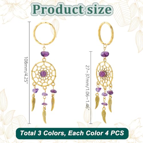 PH PandaHall 12PCS Dreamcatcher Charms - Image 2