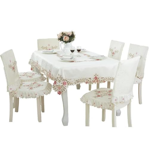 Nappe rectangulaire de style pastoral grand format pour décoration de table champêtre