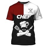 Custom Chef 3D Shirt, Chef T-Shirt, Chef Hoodie Long Sleeve Shirt, Chef Fashion Uniform T-Shirt, Personalized Chef Shirt, Chef Shirt for Men, Gift for Chef, Birthday,Christmas/1