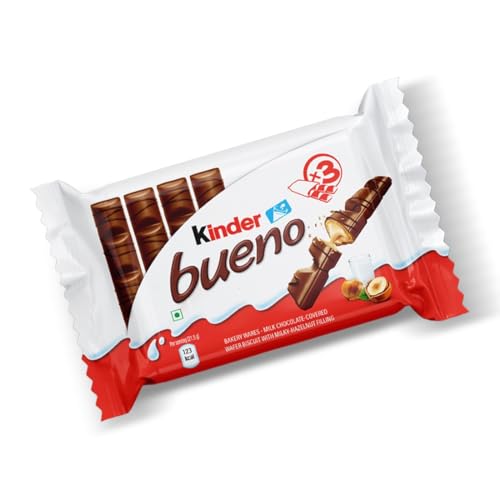 Kinder Bueno T2 Chocolate Flowpack 129g (Pack of 3)
