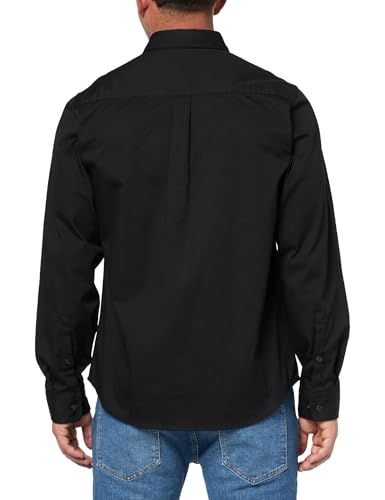 HUGO Men's Cotton Twill Woven Logo Button Down Shirt2