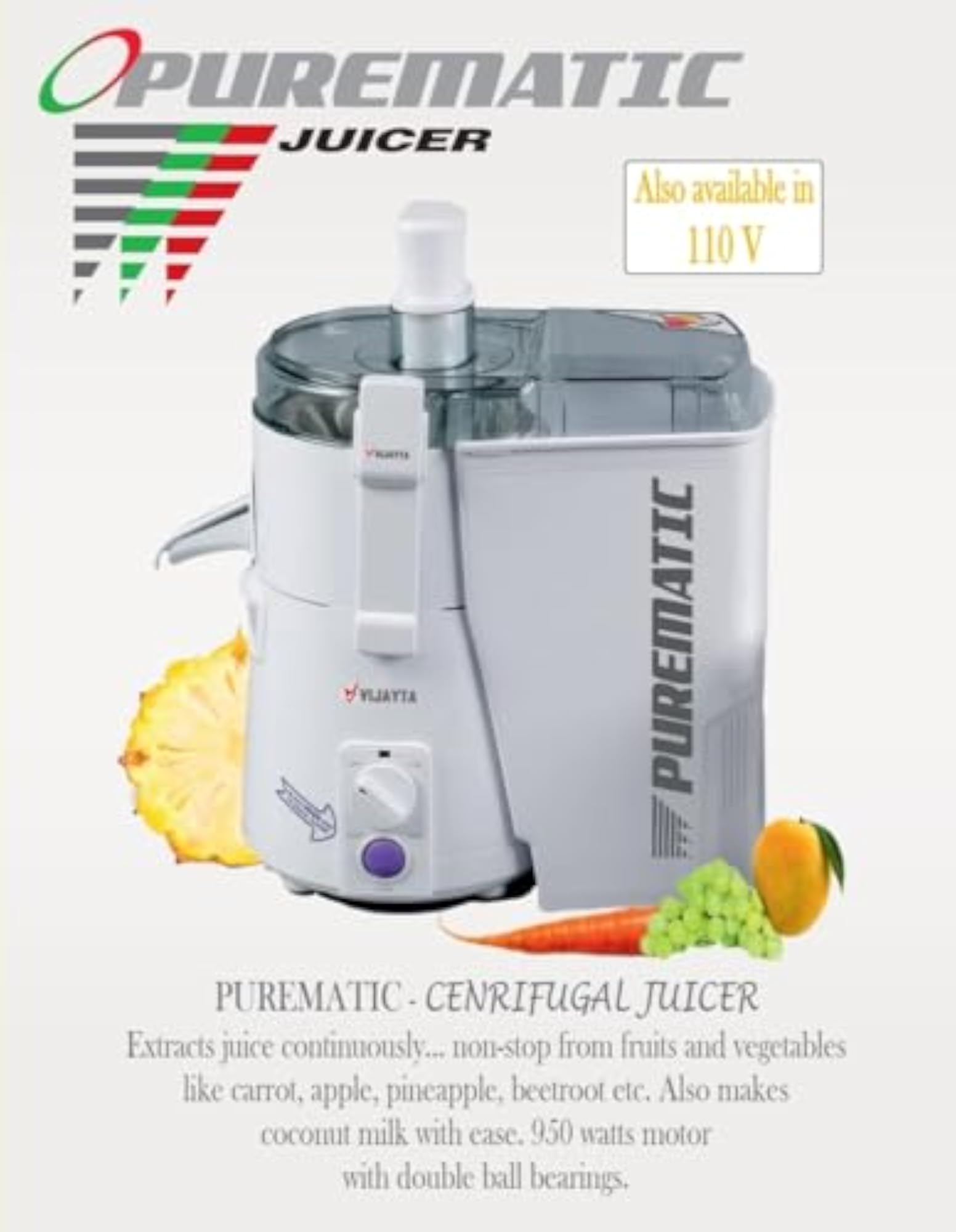 PUREMATIC 950W Food Processor