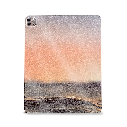 Image of MightySkins Carbon Fiber Skin Compatible with Apple iPad Pro 12.9 inch M2 6th Gen (2022) Full Wrap Kit - Sunset Sea | Protective, Durable Textured Carbon Fiber Finish | Easy to Apply | Made in The USA