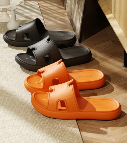 Caistre Women's Pillow Slippers Non-Slip Shower Sandals Soft Slipper Slides Dry Quickly Home Shoes Comfortable Beach Slipper Sandals4