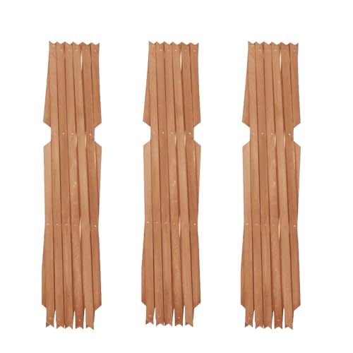Image of Kanta Wooden Trellis Expandable Garden Wall Trellis For Climbing Plants Decoration & Plants Partitioning (Pack Of 3) (Brown, 180cm x 60cm)