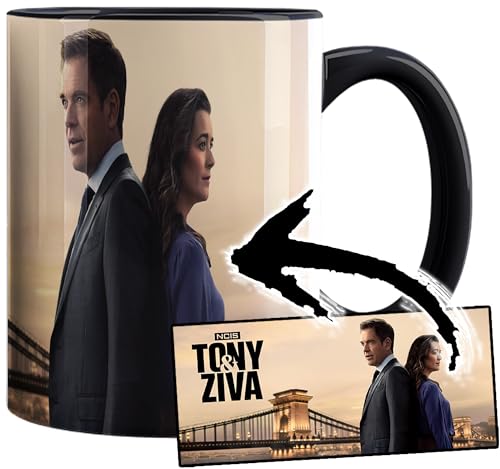 Bild: NCIS Tony & Ziva Michael Weatherly Cote De Pablo Tasse Innen & Henkel Schwarz Keramikbecher Mug f�r 14,99 EUR bei amazon.de