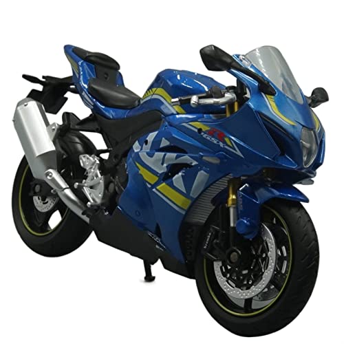 Moto Suzuki GSX-R1000 1:12 miniature de sport en édition collector, le cadeau idéal en bleu