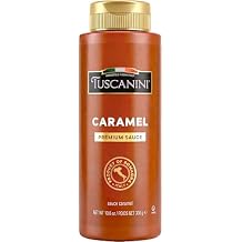 Tuscanini Italian Premium Caramel Sauce, 8.8 oz | Made in Italy | Dairy-Free Gourmet Syrup for Coffee, Caramel Macchiatos, Apples & Desserts | Squeeze Bottle