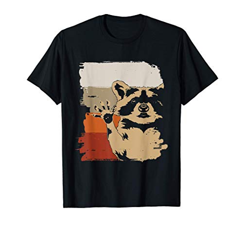 Mapache Vida Salvaje Animal Del Zoo Panda Basura Camiseta