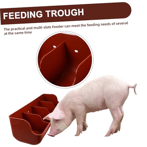 Mangeoire pour alimentation des porcs et chèvres à compartiments multiples