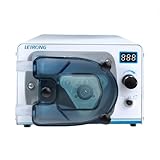 Complete Peristaltic Pump System ZP4000 Compact High-Flow Laboratory Peristaltic Pump with Digital Display Suitable for Filling Industrial Viscous Liquids (35# A-60-F Tube, with Foot Pedal)