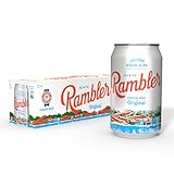AUTX RAMBLER Sparkling Water, Texas Limestone Mineral Blend, Original Natural Flavor, 12-Ounce Cans, 12-Pack