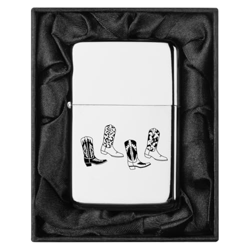 Encendedor en caja de regalo forrada de seda negro