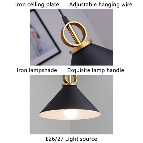 Lámpara colgante de metal para comedor moderno y decoración de salón minimalista 5