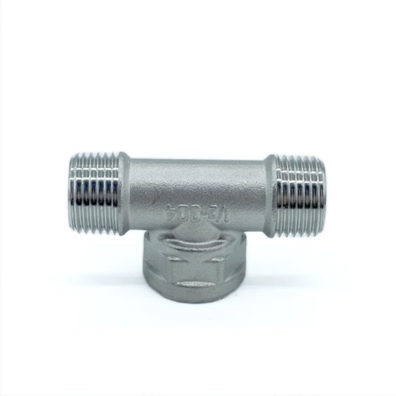Raccord en T 3 voies 1" en inox 304 male femelle pour tuyauterie domestique
