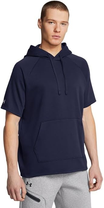 Under Armour Mens Rival Fleece Short Sleeve Hoodie