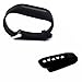 Dunfire Colorful Replacement Clip Holder + Wristband 2pcs Set for Fitbit One Wireless Activity Plus Sleep Tracker (Royal Black Theme Set)