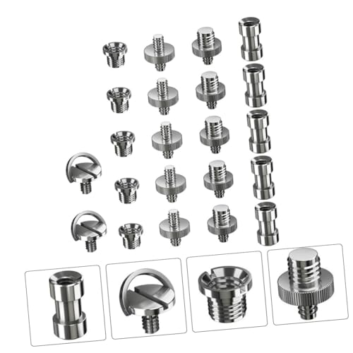 Image of 22pcs Camera Screw Mount Set 1 /4 Inch to 3 /8 Inch Converter