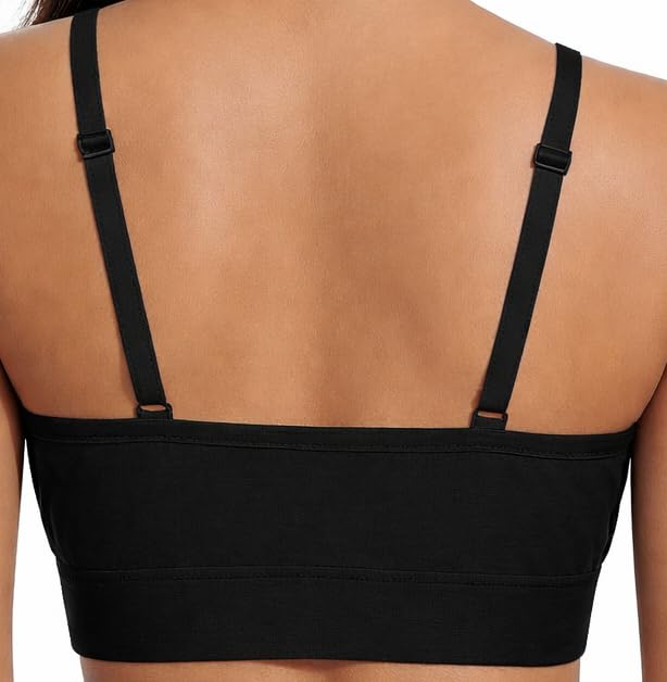 Image of Women's Non-Padded Cotton Bra with Sports Look | Soft Stretchable Everyday Bra | Wire-Free Comfortable Innerwear