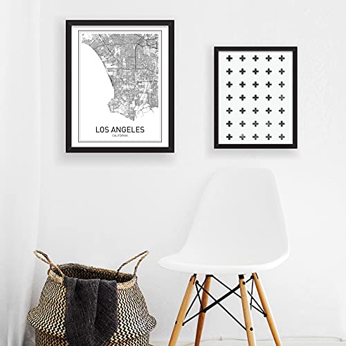 Los Angeles Map City Map Posters Los Angeles Print California Print California Map Los Angeles Poster Black And White Map Print Map Wall Art Modern Map Art Scandinavian Poster 8X10 #TOP3