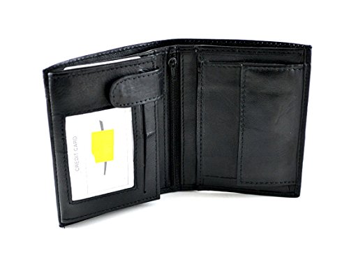 Men's Wallet Genuine Leather Card Slots ID Holder Middle Pocket Long Style New