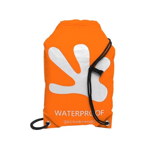 Image of geckobrands Embark 10L Drawstring Backpack - Waterproof, Lightweight Dry Bag for Beach, Hiking, and Light Water Activities