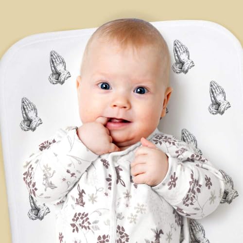 Azeeda 'Praying Hands' Baby Burp/Wash Cloth (BC00033681)2