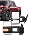 ECCPP fit Chevy Towing Mirrors, GMC Power Heated LED Turn Arrow Signal Lights Reverse Lights Tow Mirrors, for 2008-2013 Chevy Silverado GMC Sierra All Models, 2007 Silverado Sierra New Body Style