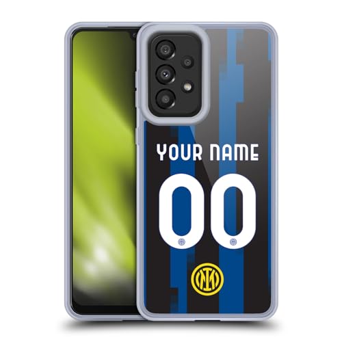 Licenza Ufficiale Personalizzata Personale Inter Milan Home Kit Custodia Protezione di Grado Militare Compatibile con Galaxy A33 5G 2022 gel