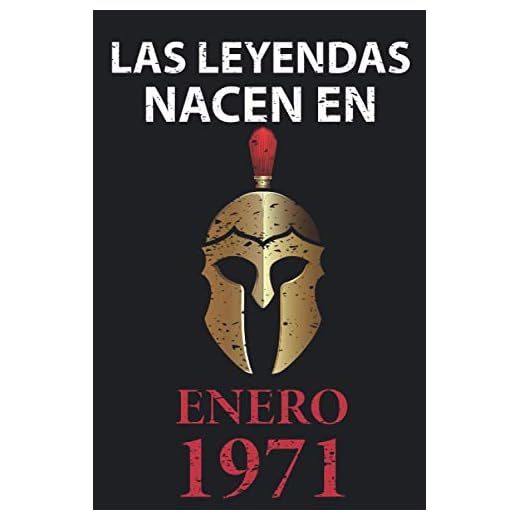 Las leyendas nacen en enero 1971: Regalo de cumpleaños perfecto para hombre y mujer de 50 años I Cita positiva , humor I Cuaderno , diario , libro de ... I Idea original para el 50 cumpleaños